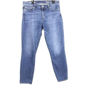 Gap 1969 Jeans Womens 29 True‎ Skinny Ankle Medium Wash Denim Mid Rise